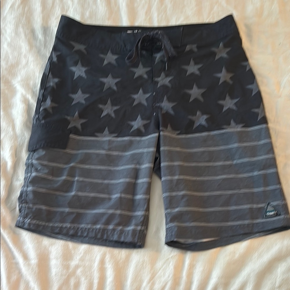 Hurley Black Star Pattern Board Shorts